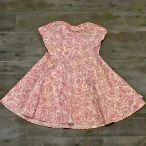 AM PM Floral Strapless Dress